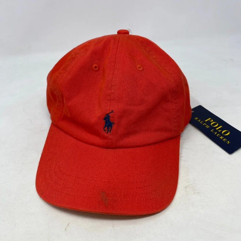 NEW Polo‎ Ralph Lauren Youth Red Hat/Blue Pony - Strapback size 8-20